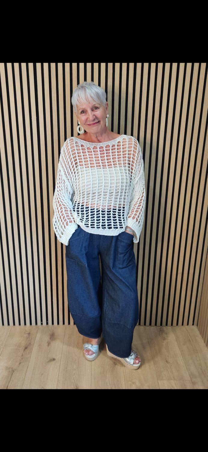 Balloon Leg Denim Jeans