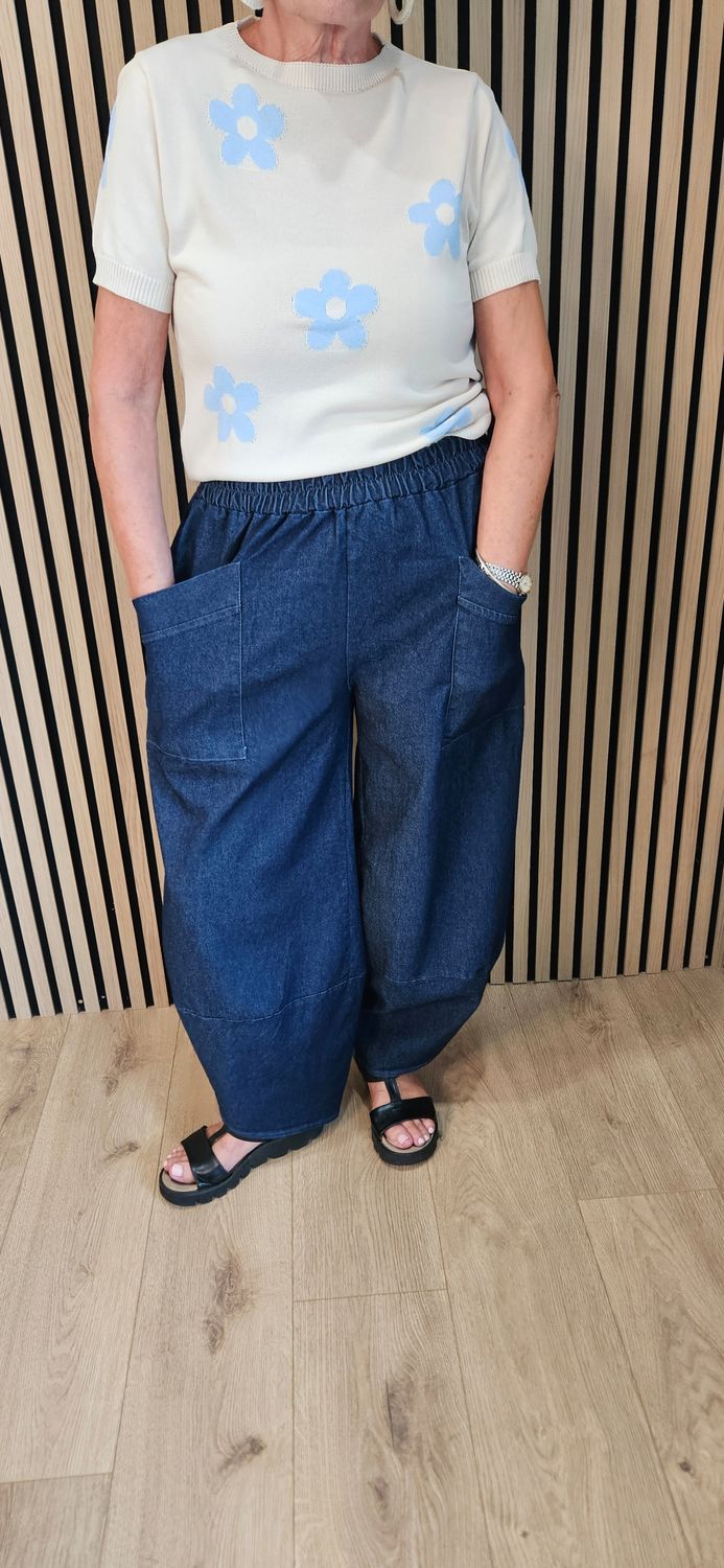 Balloon Leg Denim Jeans