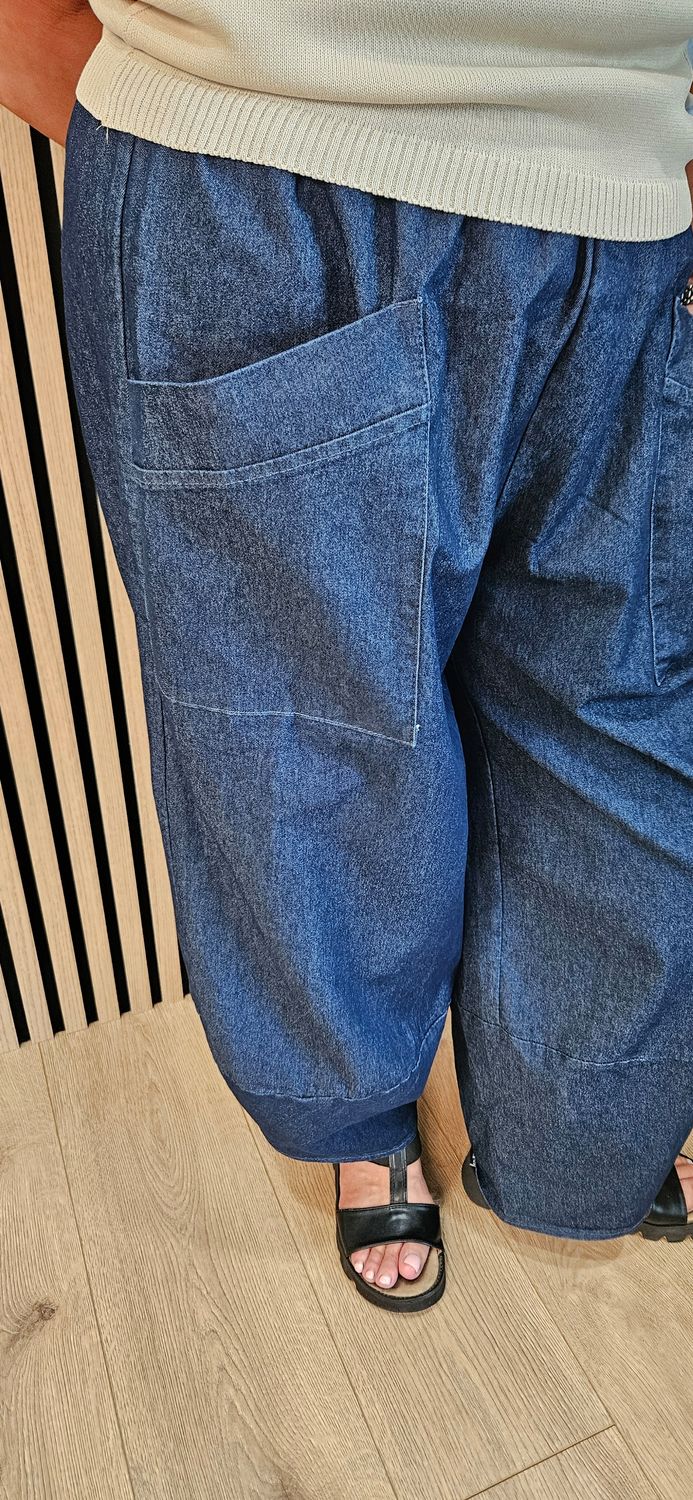 Balloon Leg Denim Jeans