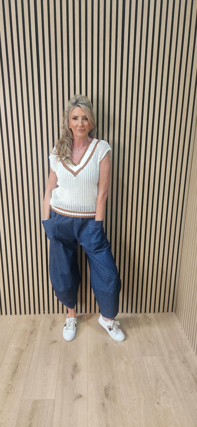 Balloon Leg Denim Jeans