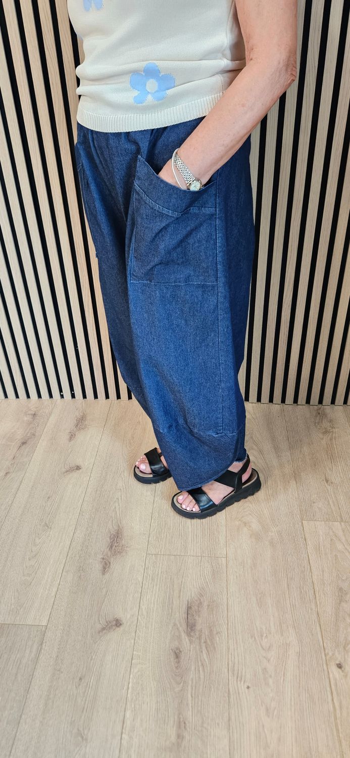 Balloon Leg Denim Jeans