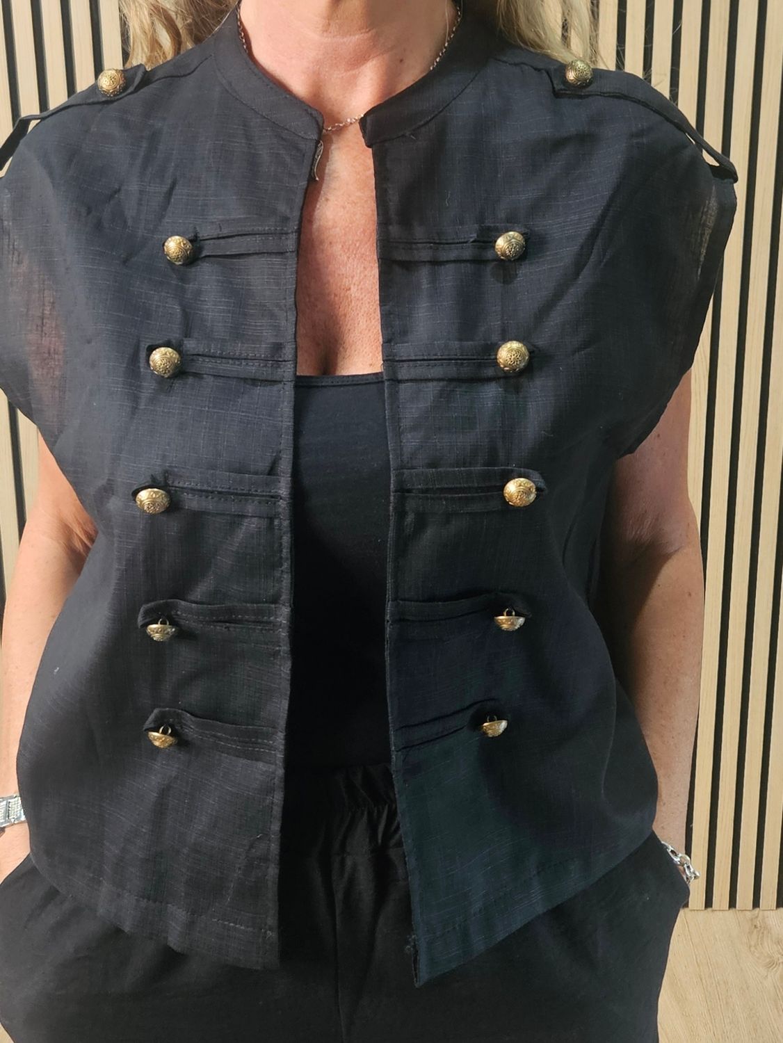 Military Button Waistcoat