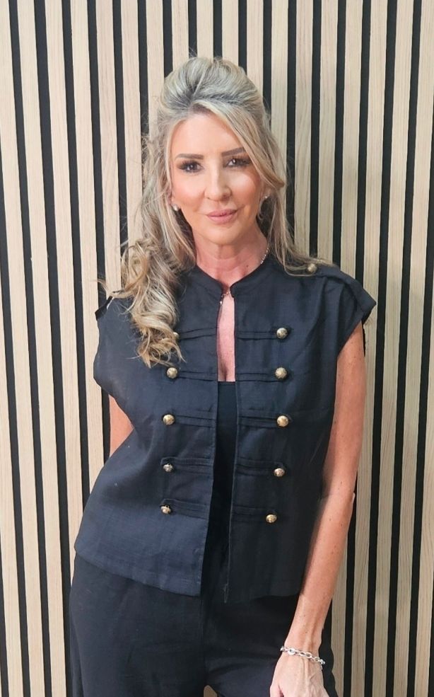 Military Button Waistcoat
