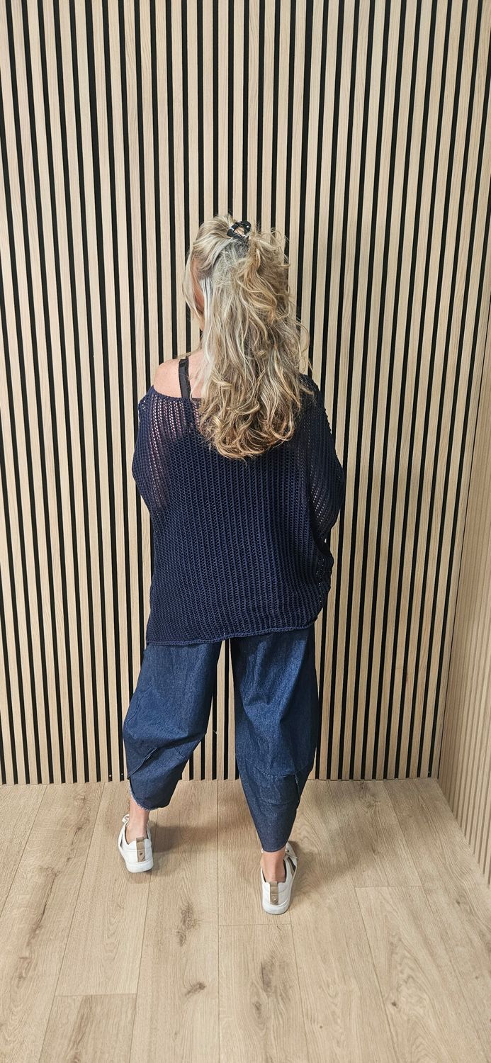 Oversized Open Knit Jumper