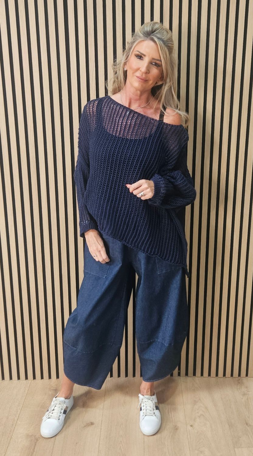 Oversized Open Knit Jumper