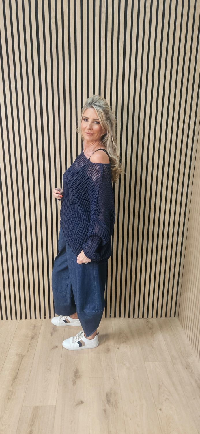 Oversized Open Knit Jumper