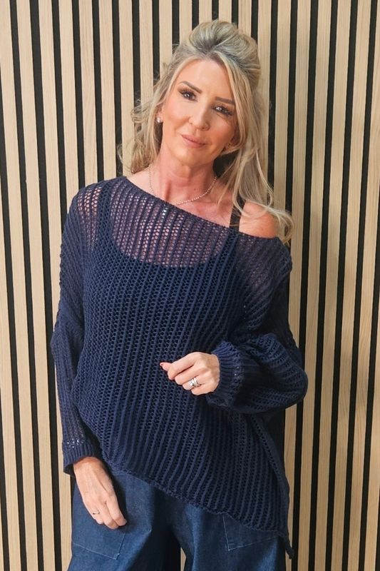 Oversized Open Knit Jumper