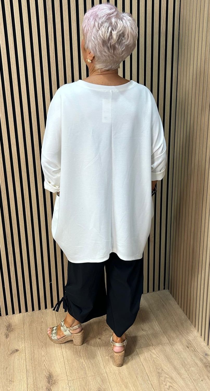 Textured Heart Oversized Jumper