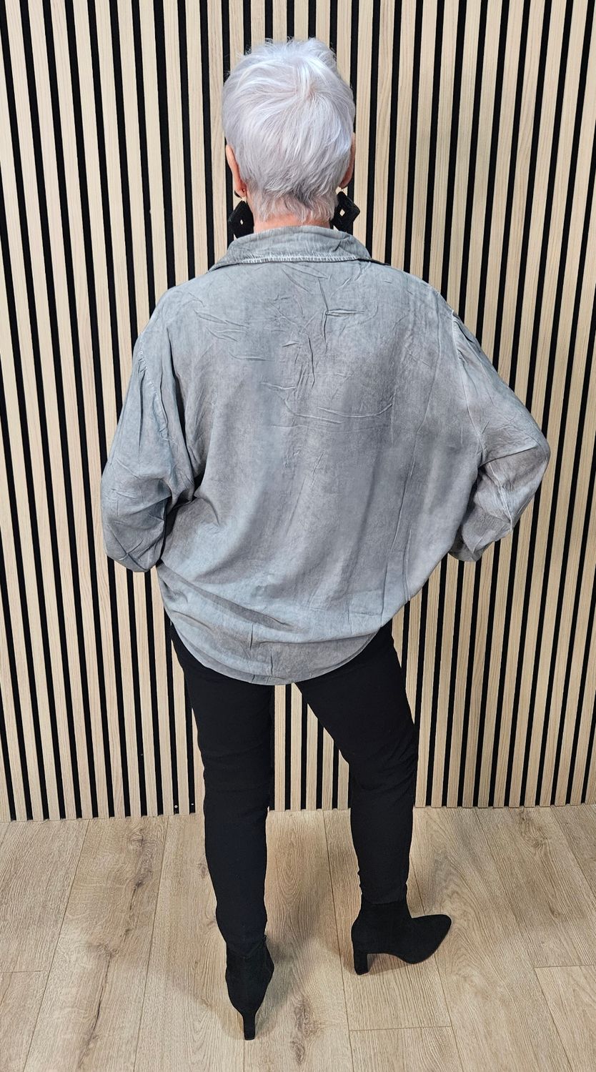 Sequin Star Oversized Shirt