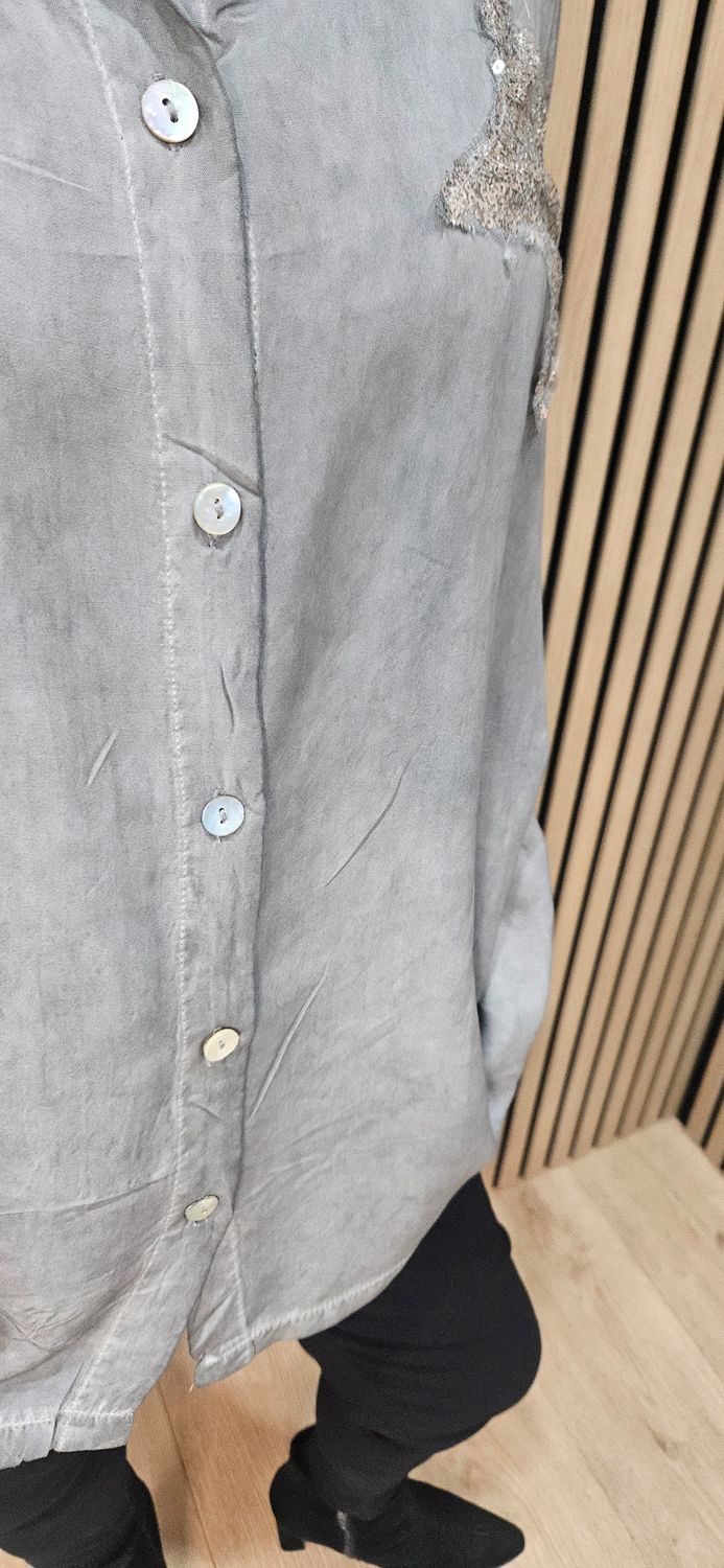 Sequin Star Oversized Shirt
