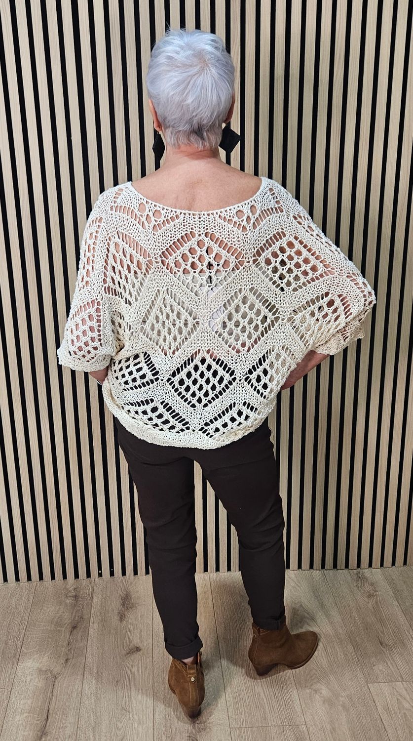 Open-Knit Crochet Top