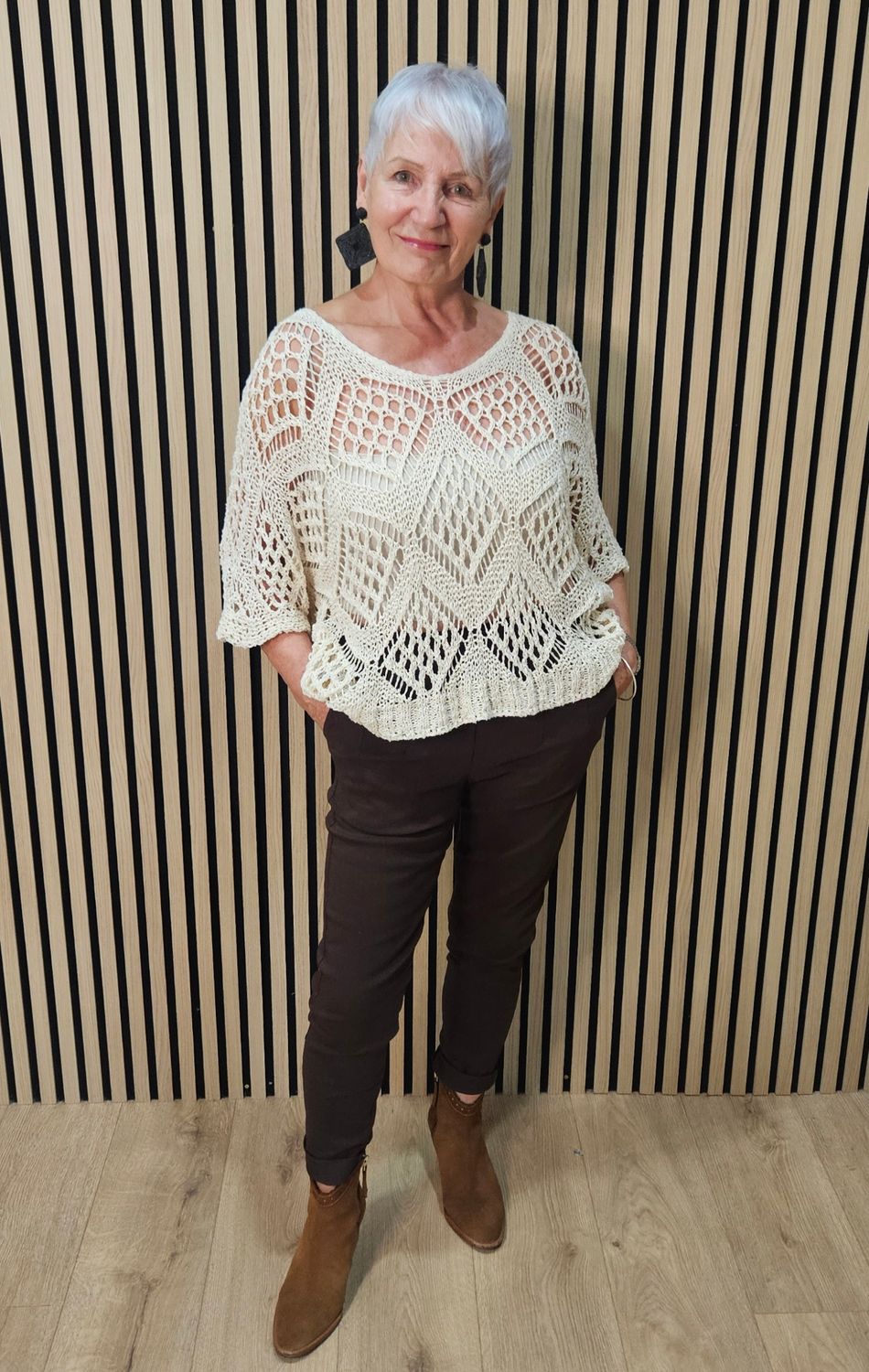 Open-Knit Crochet Top