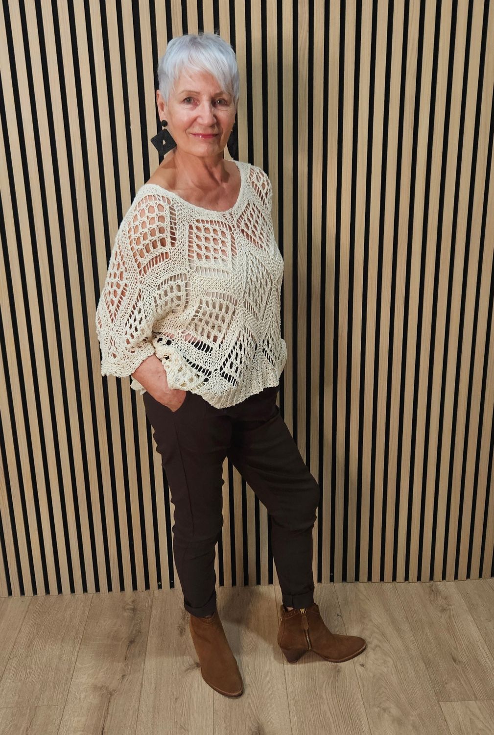 Open-Knit Crochet Top