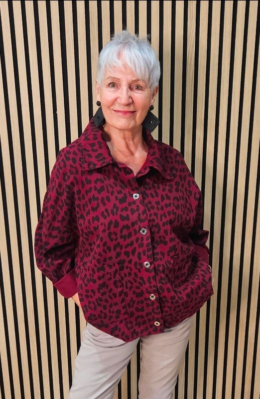Leopard Print Shirt Jacket