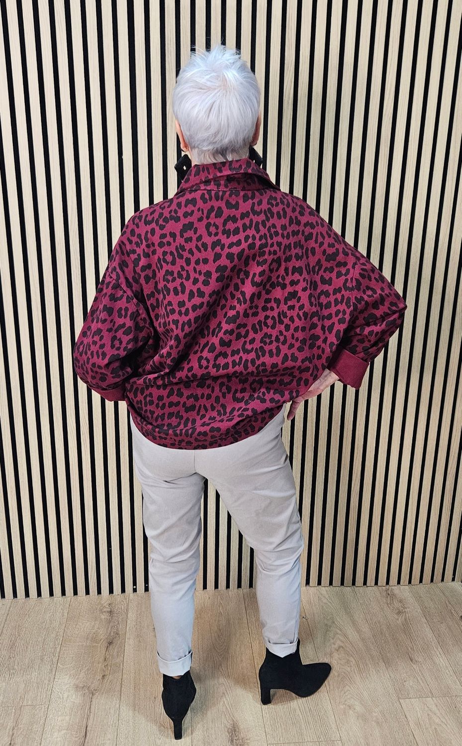 Leopard Print Shirt Jacket