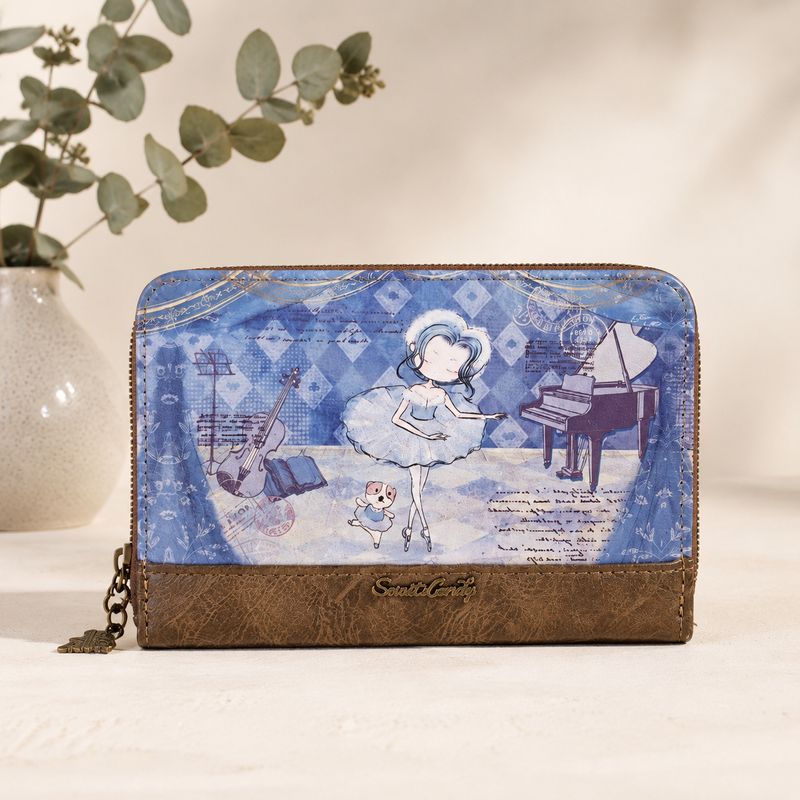 Musical Ballerina Zip-Around Purse