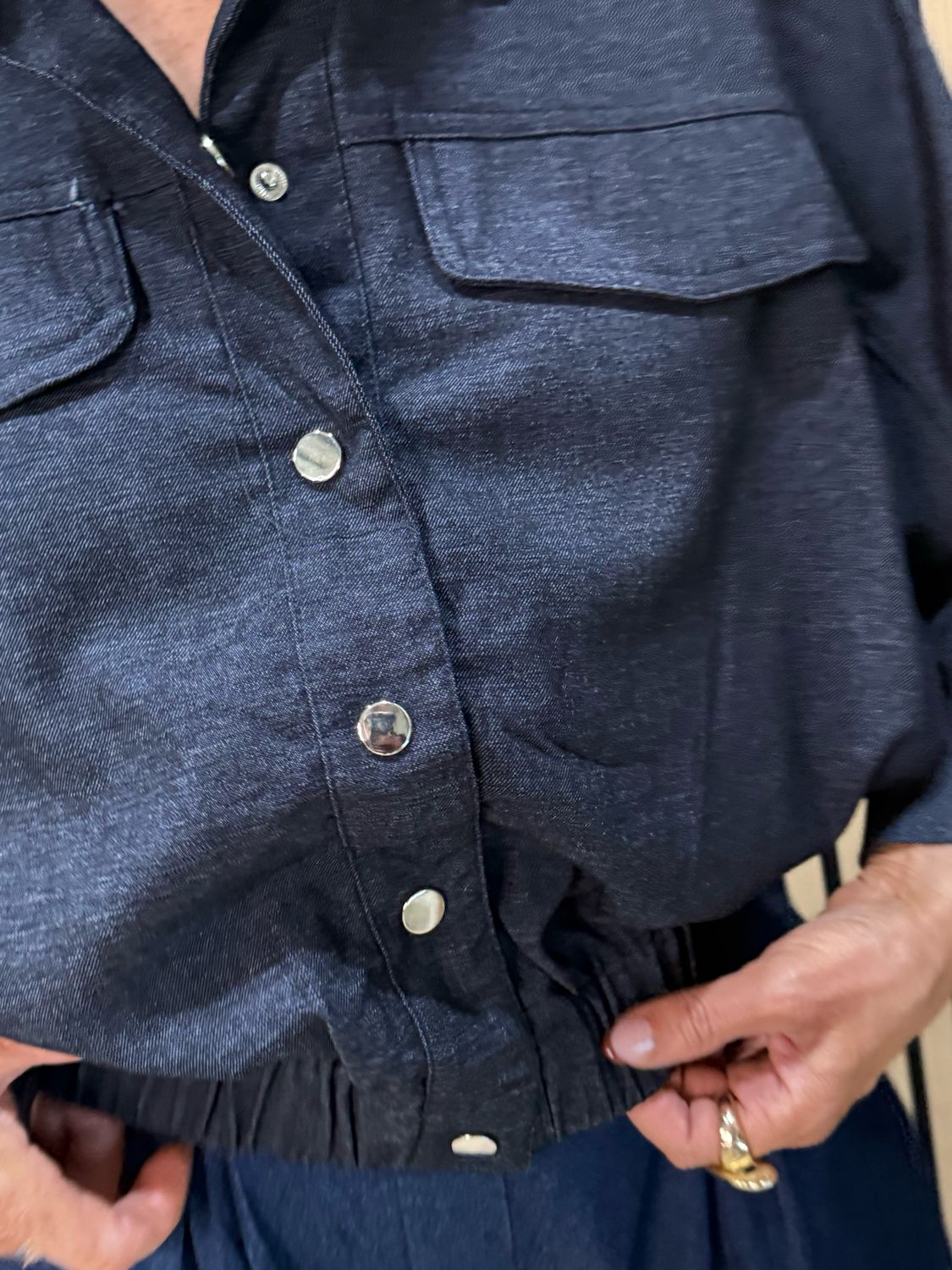 Soft Touch Utility Jacket - Denim