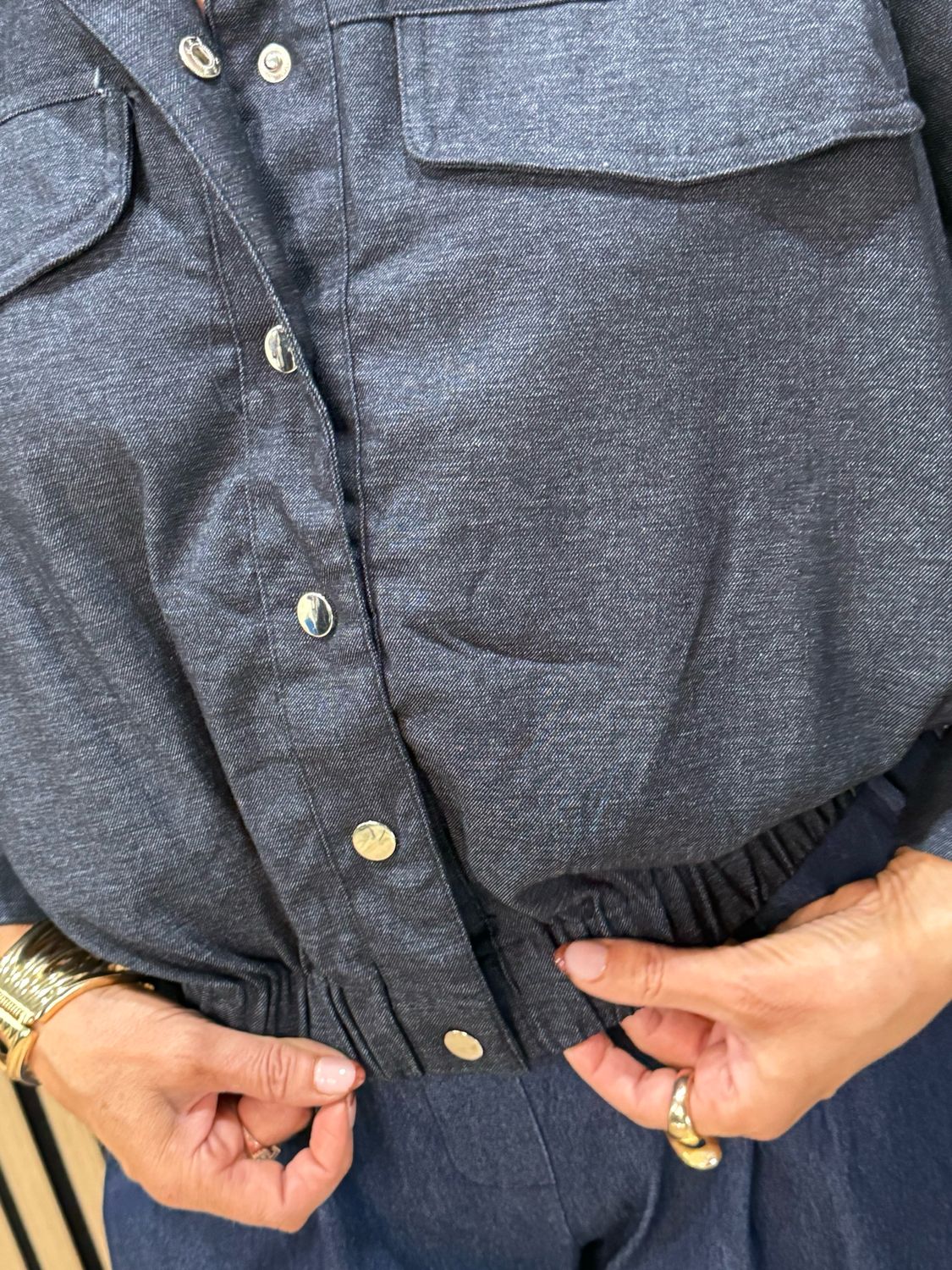 Soft Touch Utility Jacket - Denim