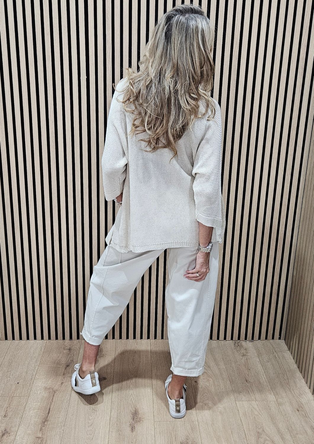 Soft-Knit Cardigan – Stone