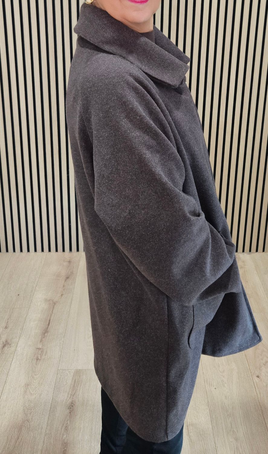 Soft-Stretch Coat – Chocolate