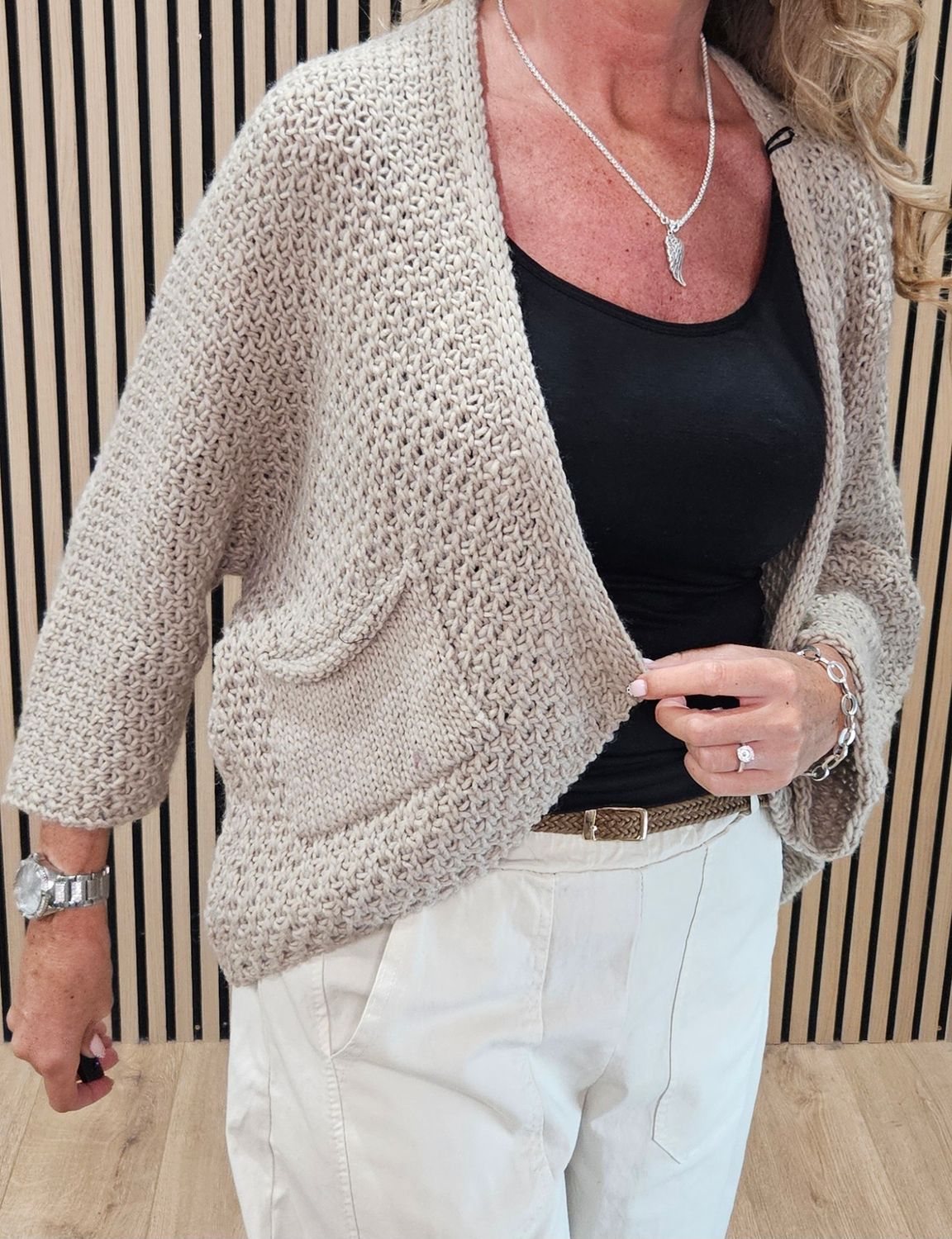 Soft-Knit pocket  Cardigan