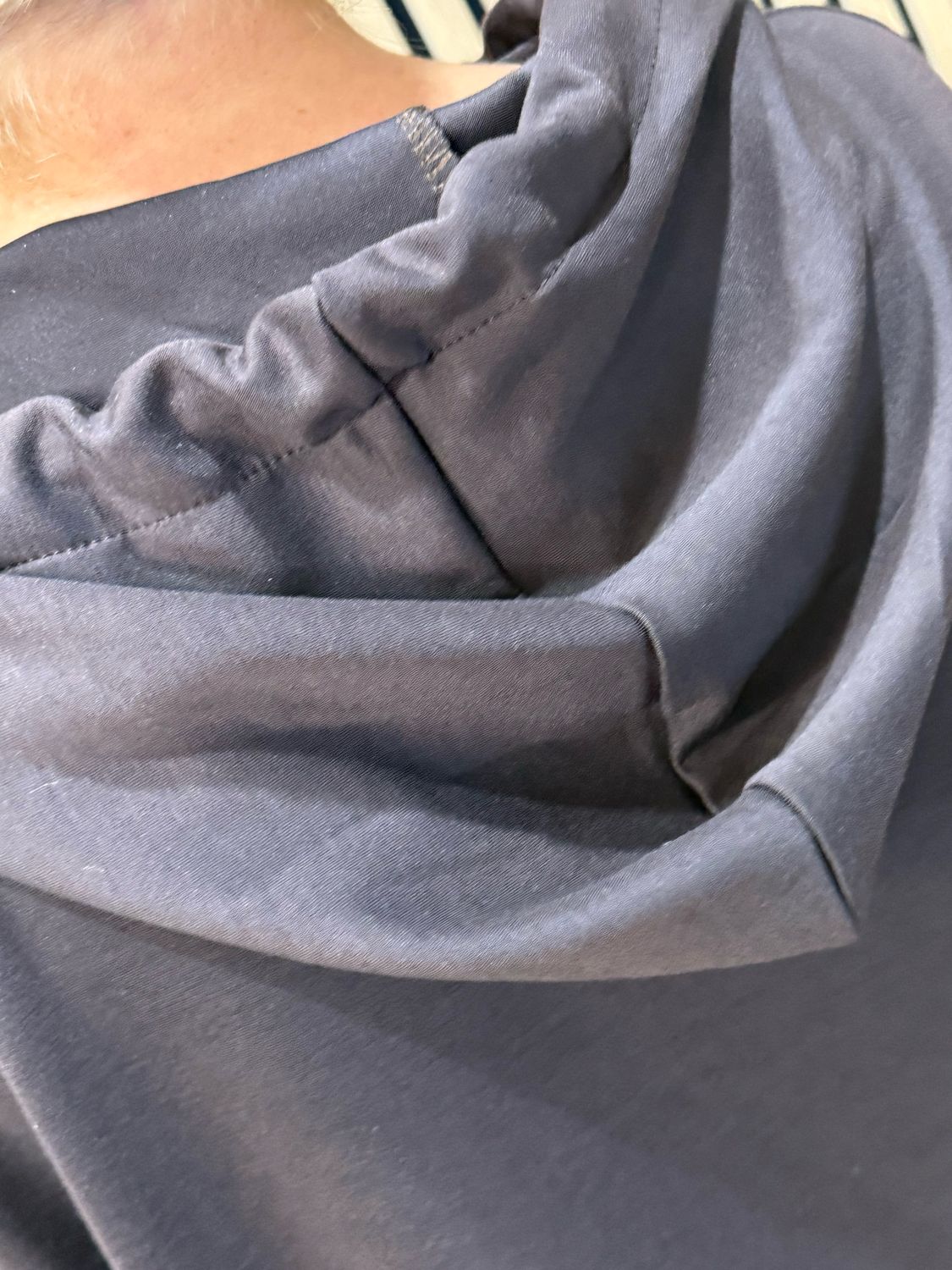 Embossed Detail Oversized Hoodie - Chocolate