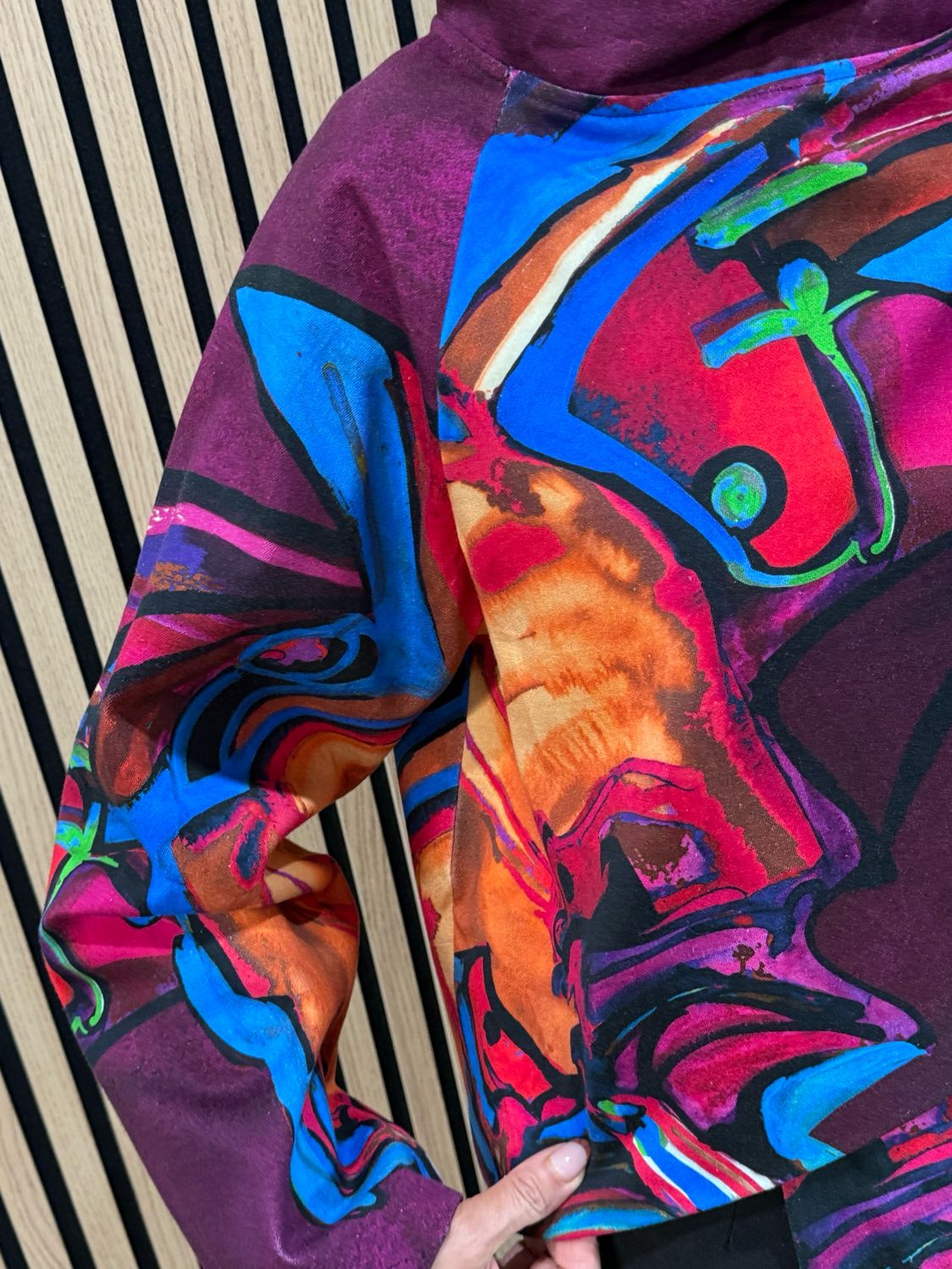 Abstract Print Statement Jacket - Multi