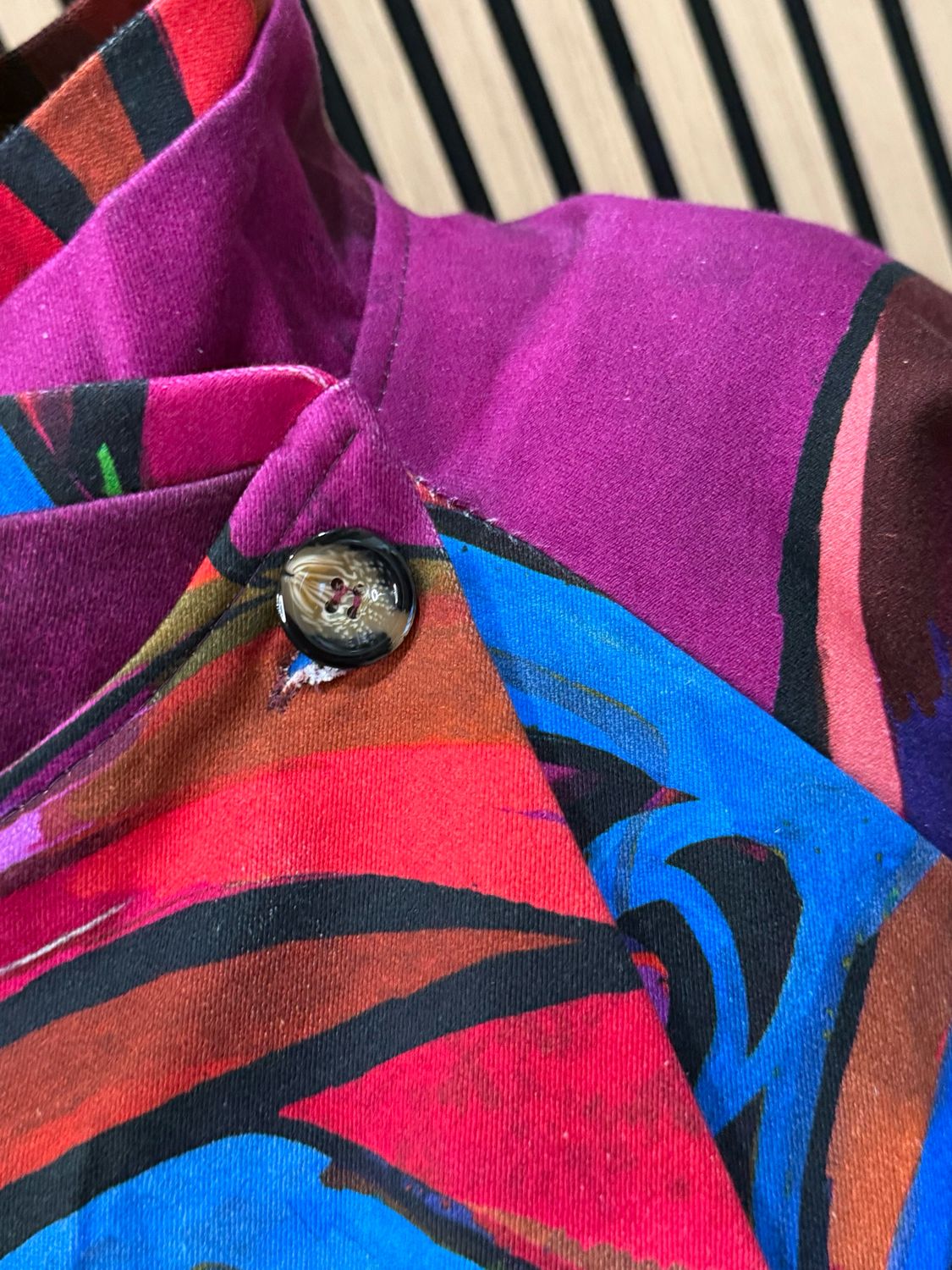 Abstract Print Statement Jacket - Multi