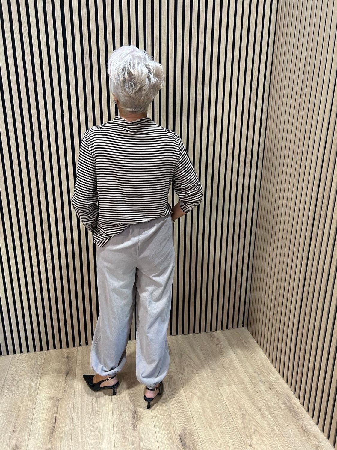 Relaxed Cotton Cord Trousers - Stone