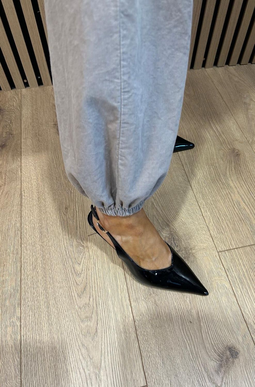 Relaxed Cotton Cord Trousers - Stone