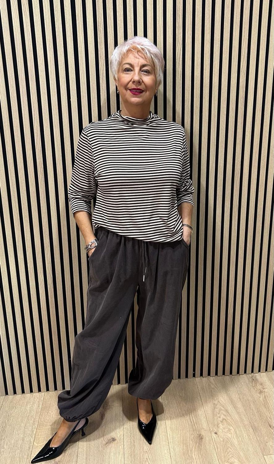 Relaxed Cotton Cord Trousers - Chocolate