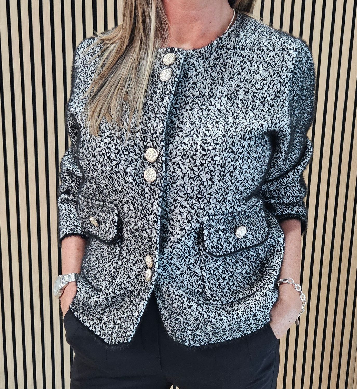 Boutique Knitted Layering Jacket