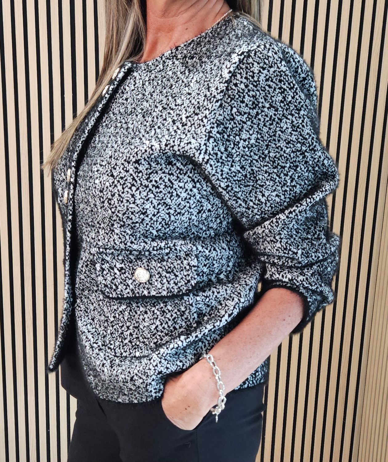 Boutique Knitted Layering Jacket