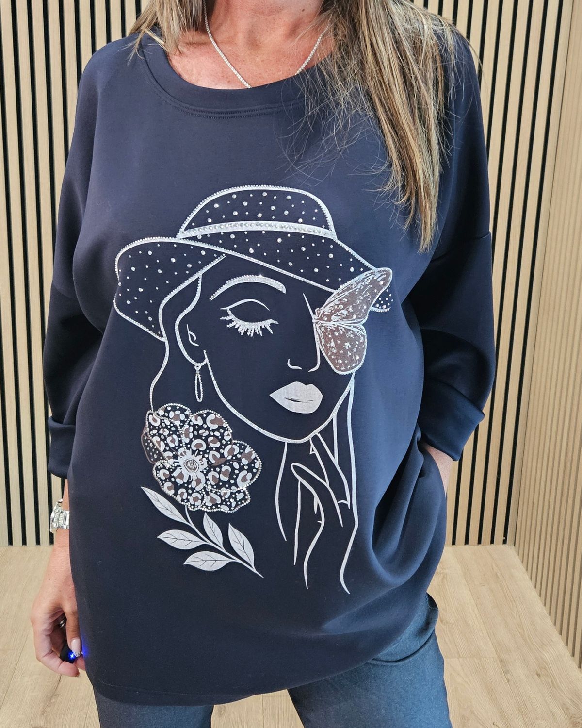 Soft Stretch Jumper – Navy