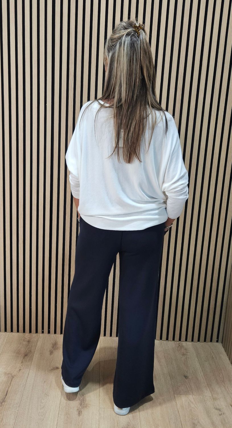 Button Detail Jumper - Cream