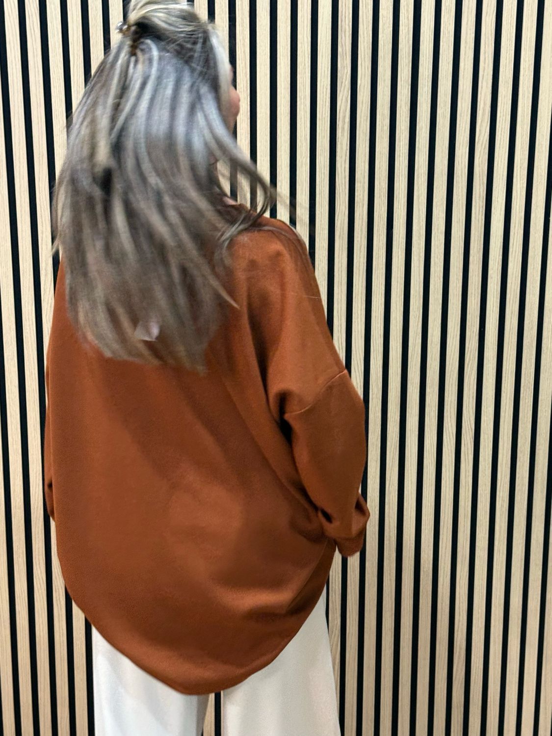 Leopard Trained Embellished Jumper - Rust