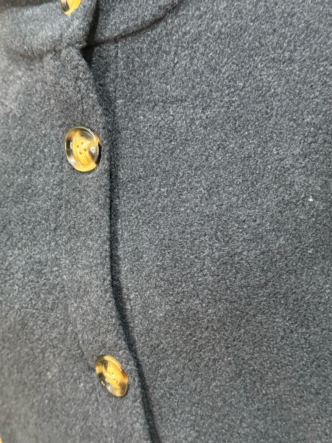 Button - Up Hooded Coat - Navy