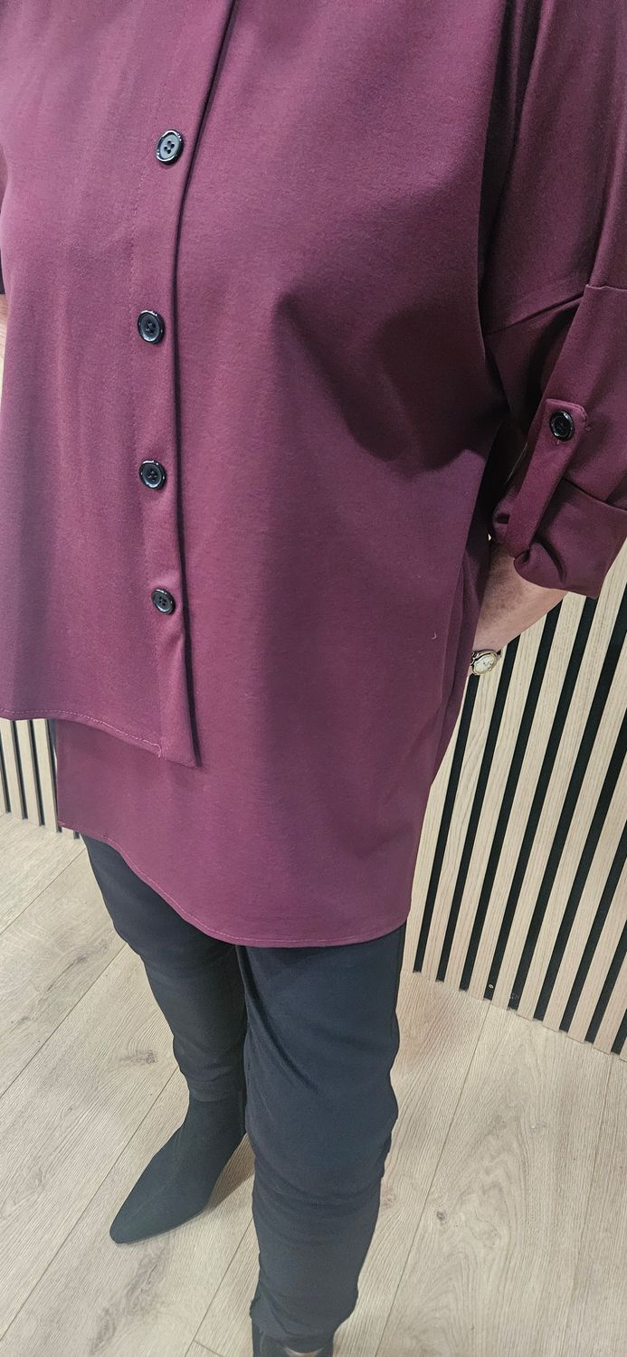 Layered Button-Detail Top