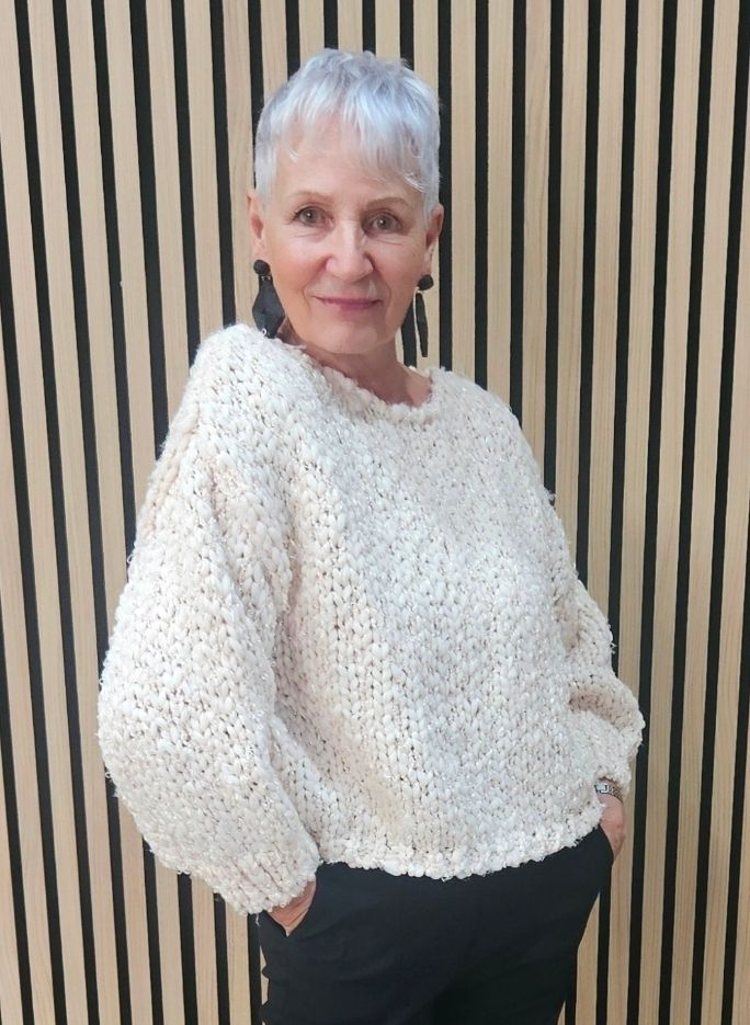 Shimmer Chunky-Knit Jumper