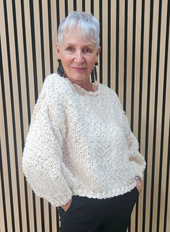 Shimmer Chunky-Knit Jumper
