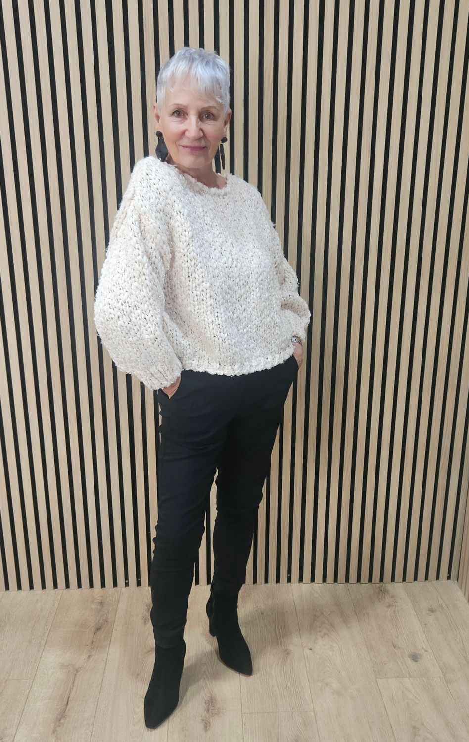 Shimmer Chunky-Knit Jumper