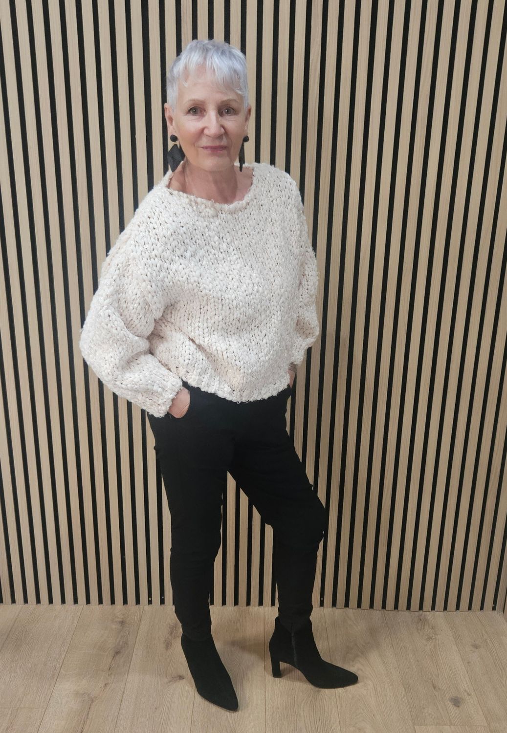 Shimmer Chunky-Knit Jumper