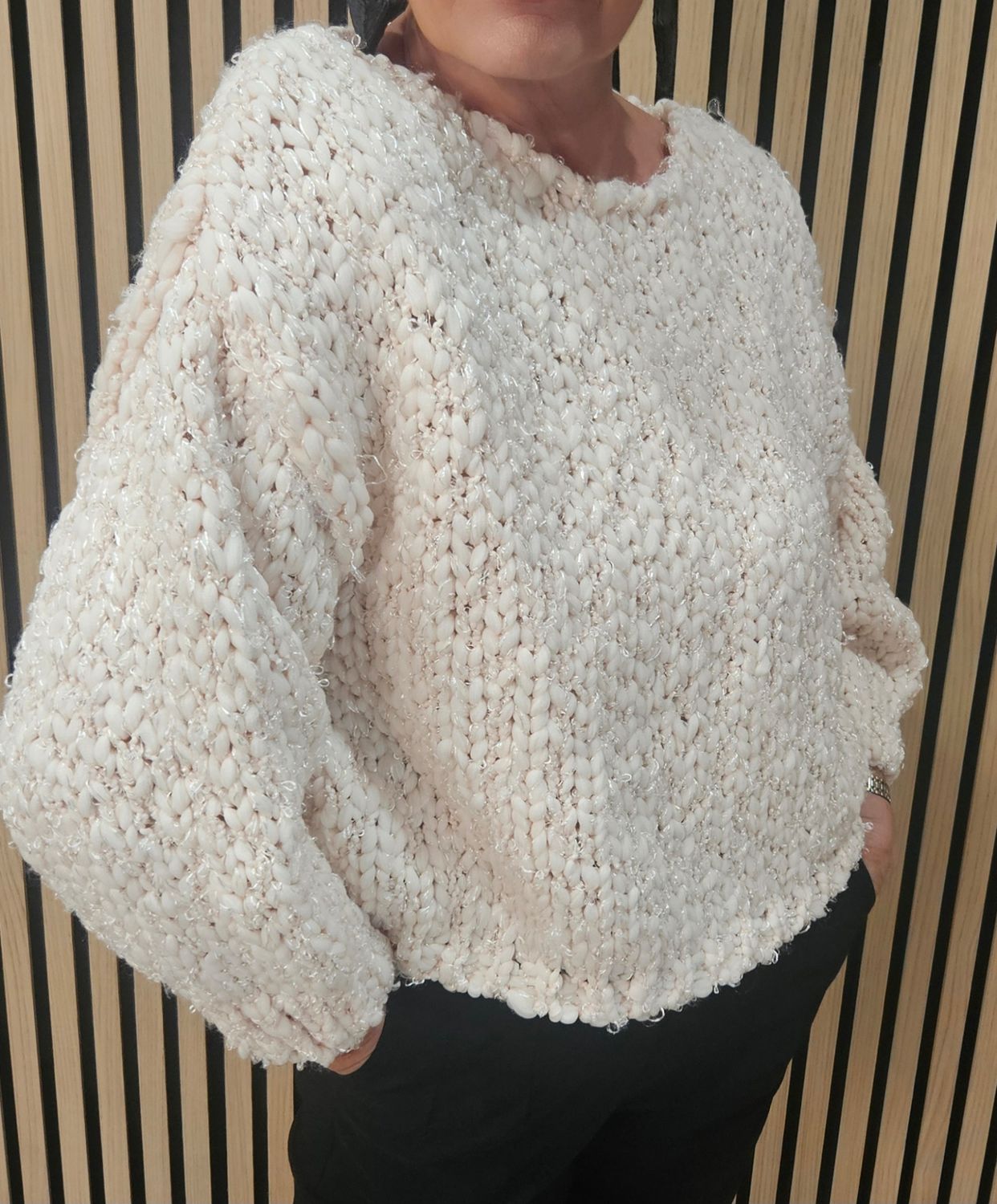 Shimmer Chunky-Knit Jumper