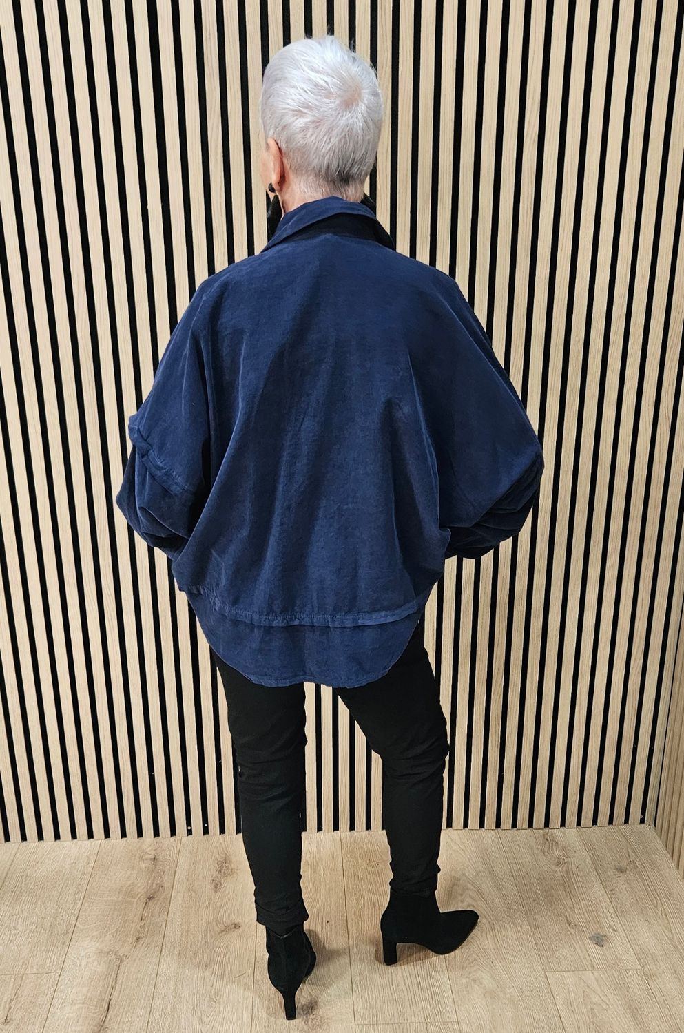 Needlecord Button-Front Top
