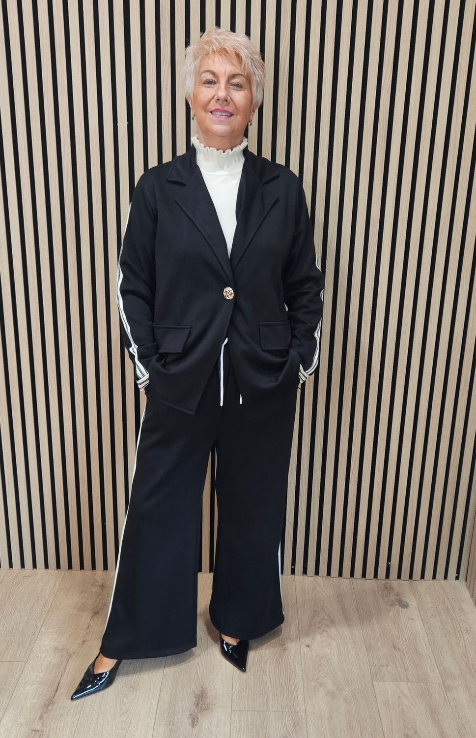Side-Stripe Blazer &amp; Trouser Co-ord