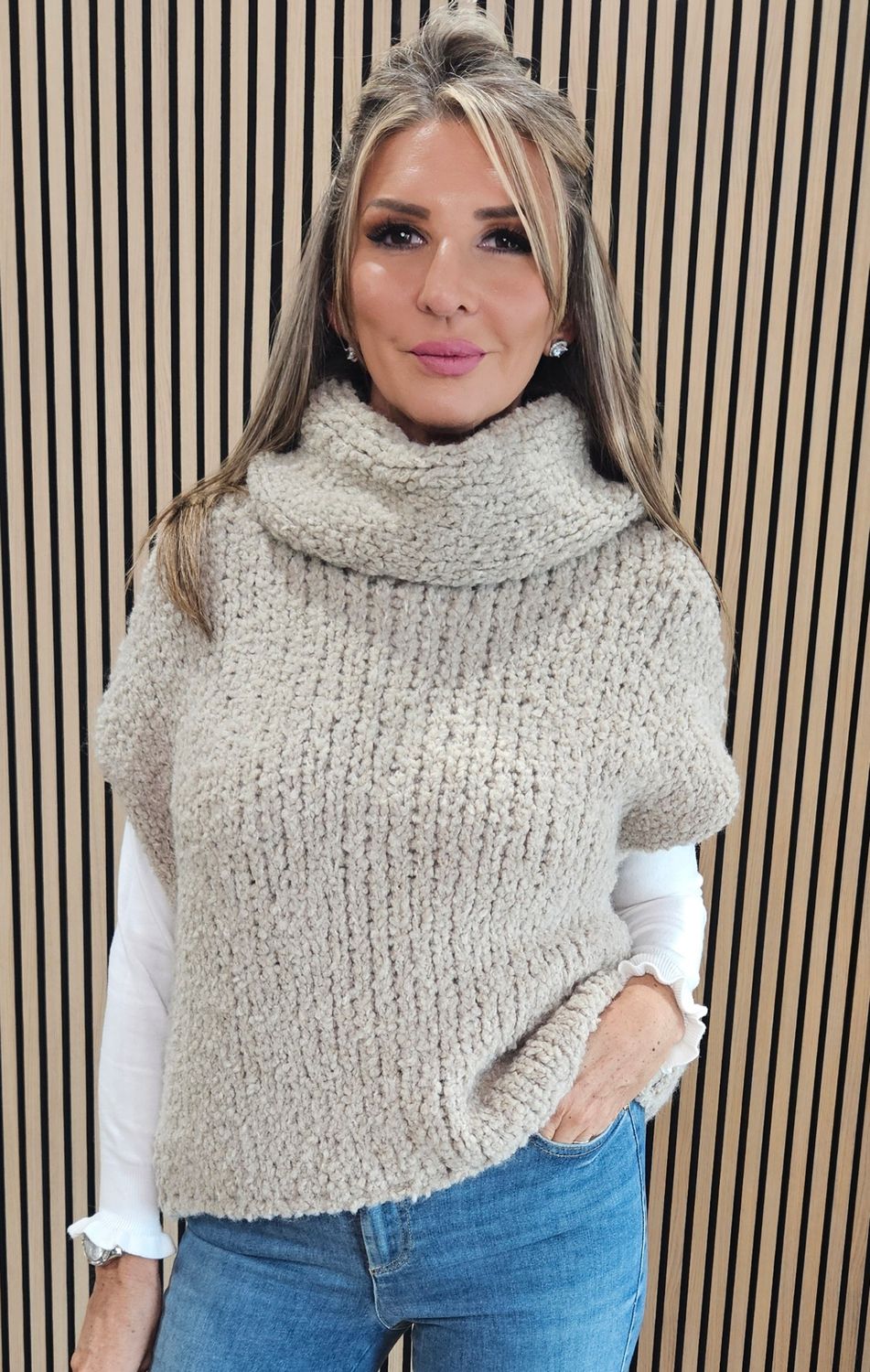 Soft-Knit Alpaca Tank Top – Taupe