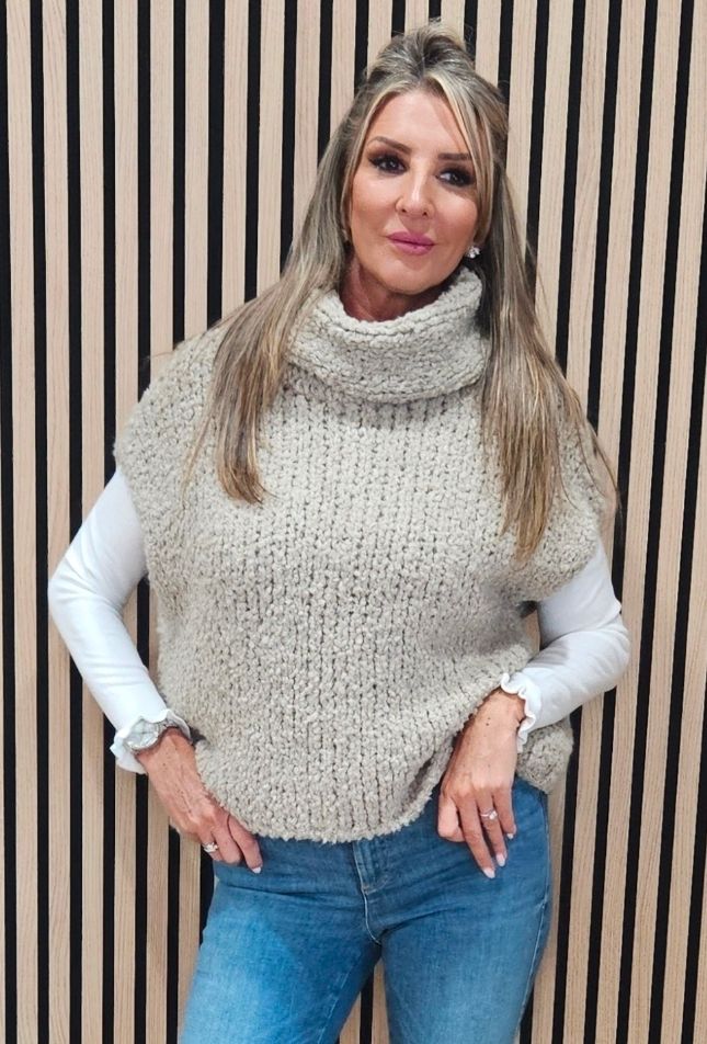 Soft-Knit Alpaca Tank Top – Taupe