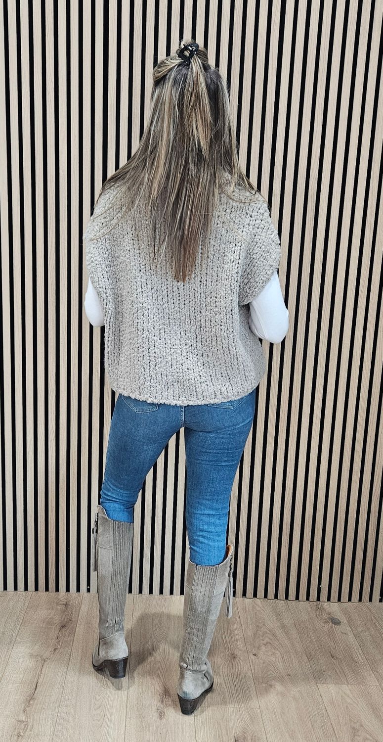 Soft-Knit Alpaca Tank Top – Taupe