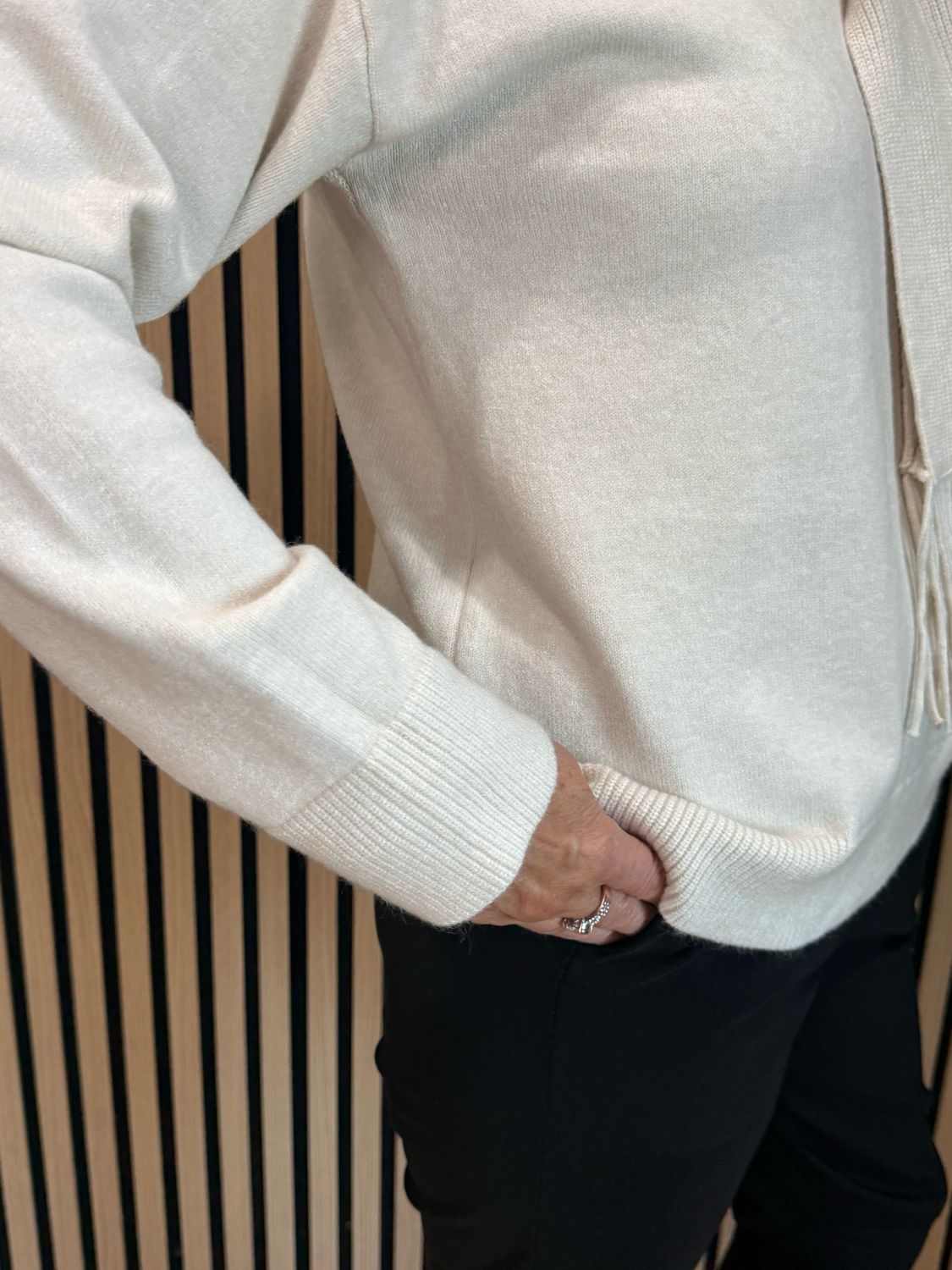 Jumper And Scarf Set - Cream