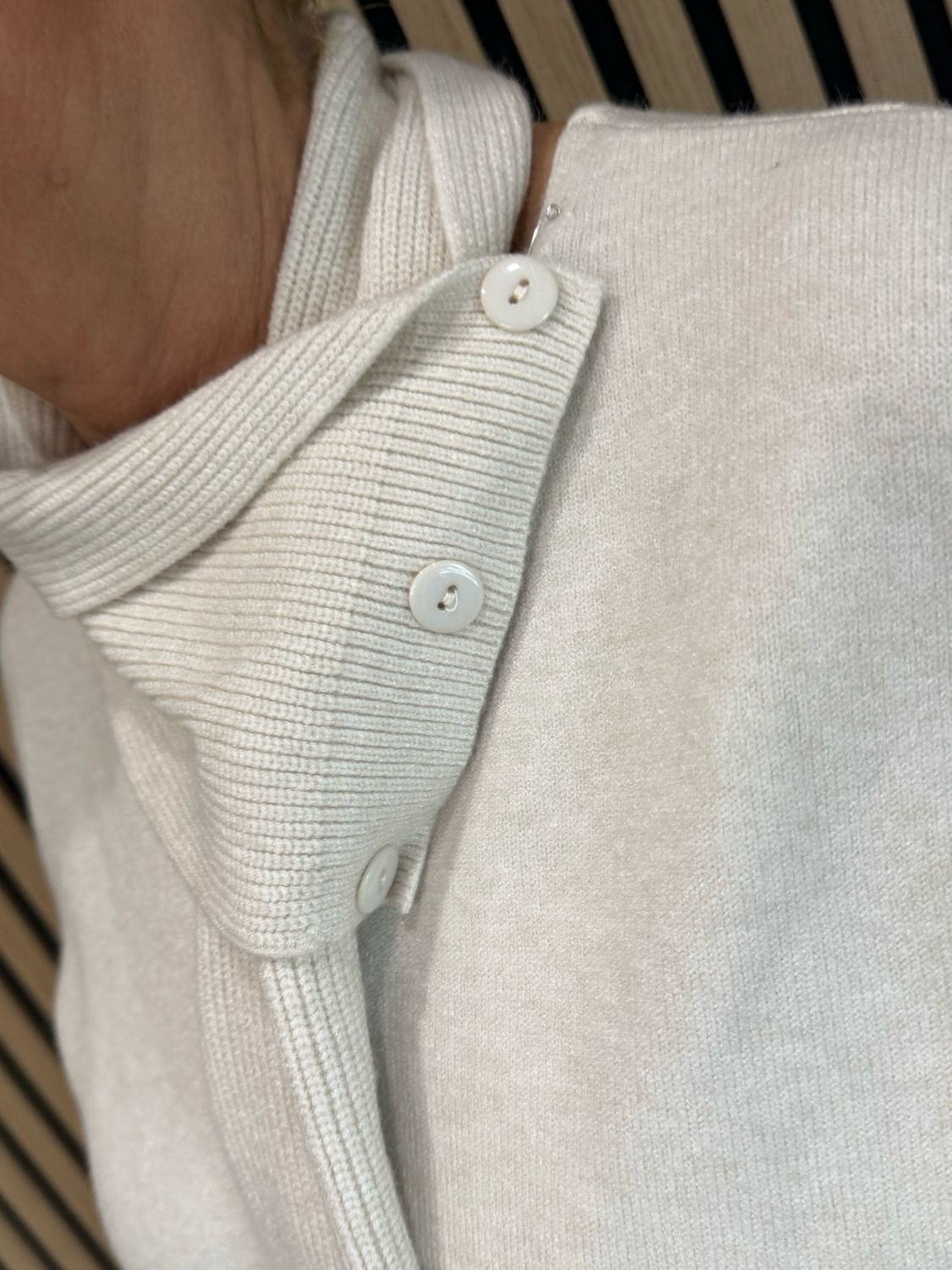 Jumper And Scarf Set - Cream